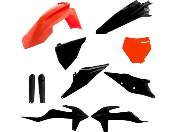 Plastik Full Kit KTM Schwarz Orange