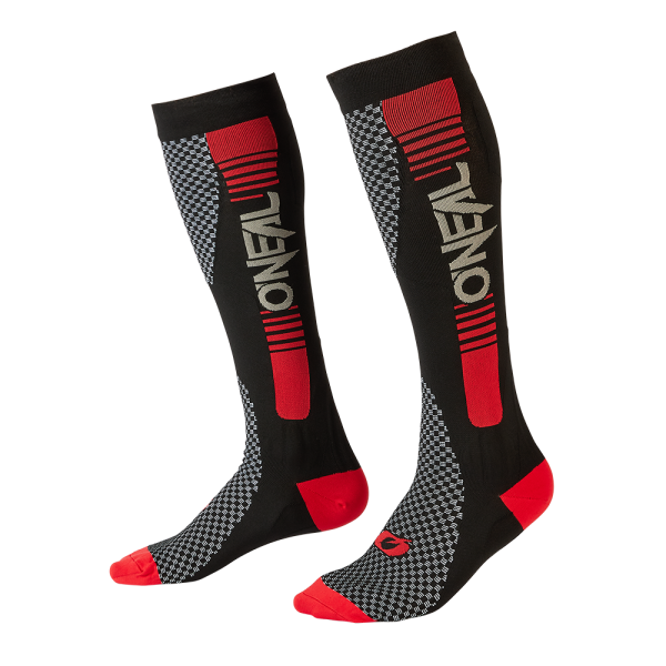 O`Neal MX Performance Sock STRIPE V.22 black/red