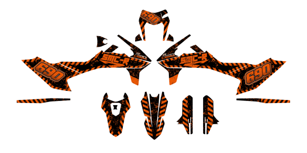 KTM SMC-R Dekor - Danger Edition Orange