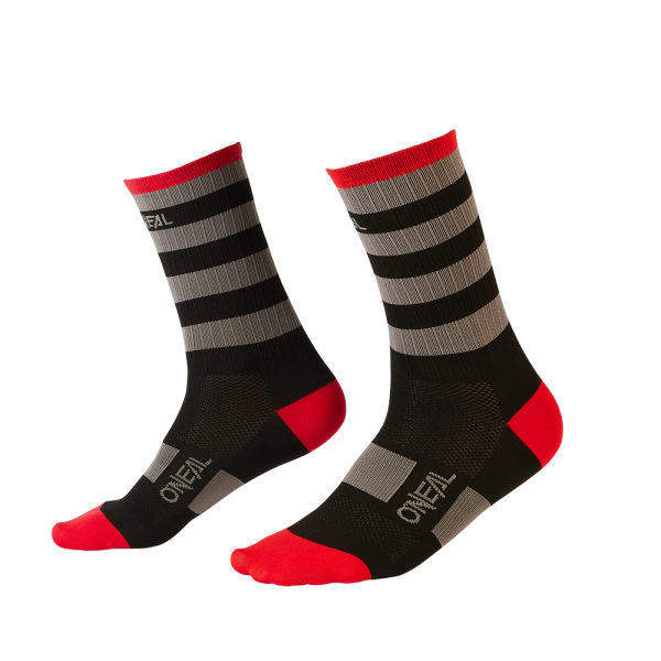O`Neal MTB Performance Sock STRIPE black/gray/red