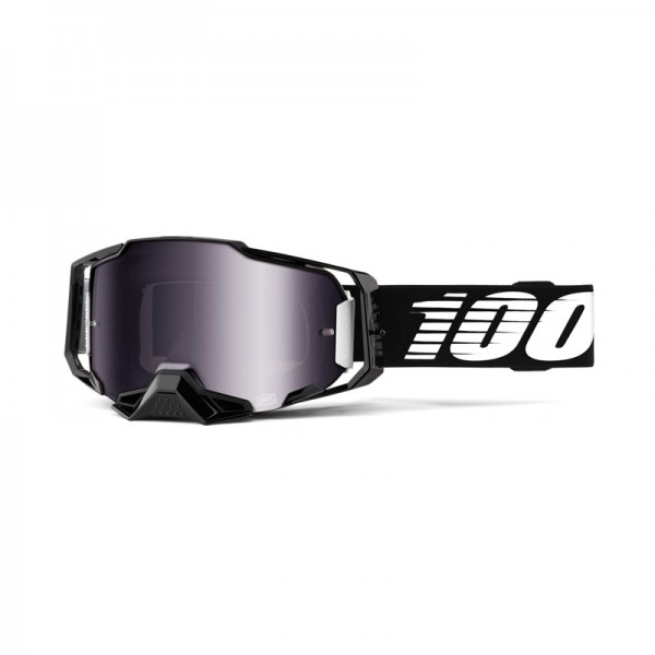 100% Goggle Armega Black Mirror Silver