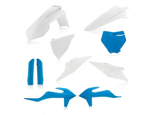 Plastik Full Kit KTM Weiß Blau