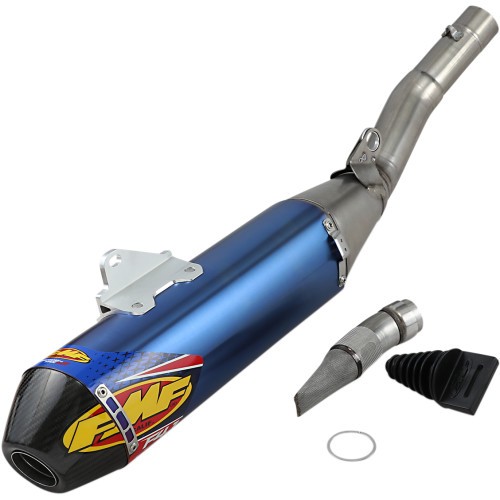 FMF-Factory 4.1 RCT + Megabomb System Titanium & Carbon Blue