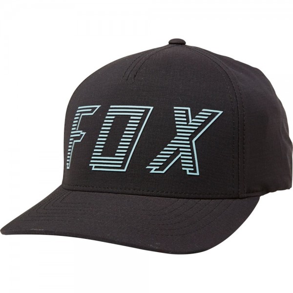 FOX Barred Flexfit Hat Black