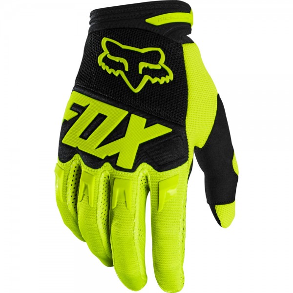 FOX Dirtpaw Race Glove Fluo Yellow