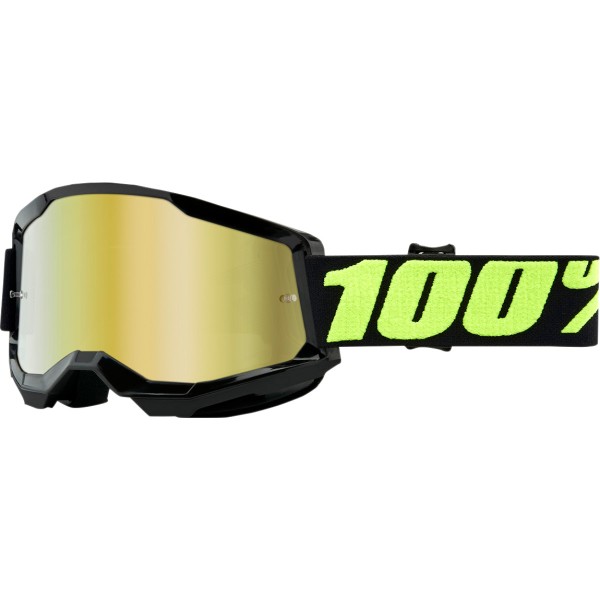 100% Goggle Strata 2 Upsol Mirror Gold Lense