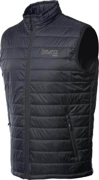 Seven Lateral Puffer Vest Black