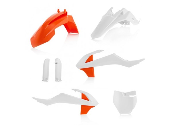 Plastik Full Kit GasGas / KTM Weiß Orange