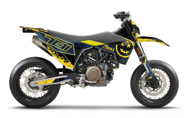 Husqvarna 701 Dekor - Smiley Edition Gelb