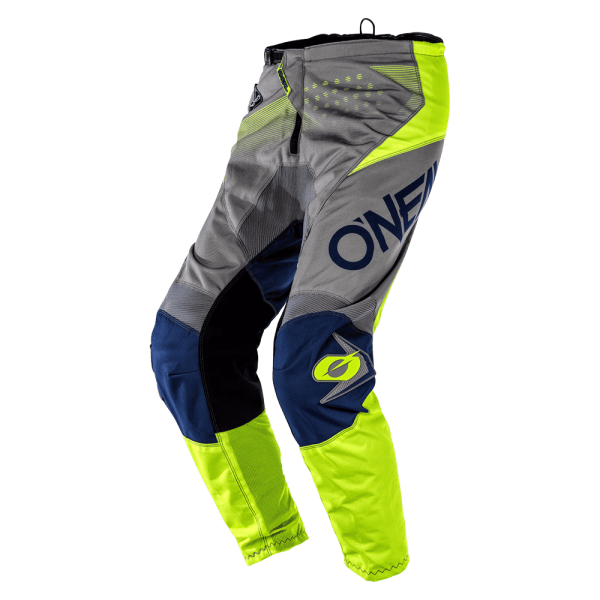 O`Neal Element Factor Pants Gray blue-neon yellow
