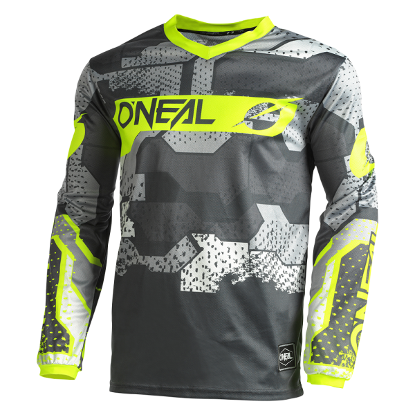 O`Neal ELEMENT Youth Jersey CAMO V.22 gray/neon yellow