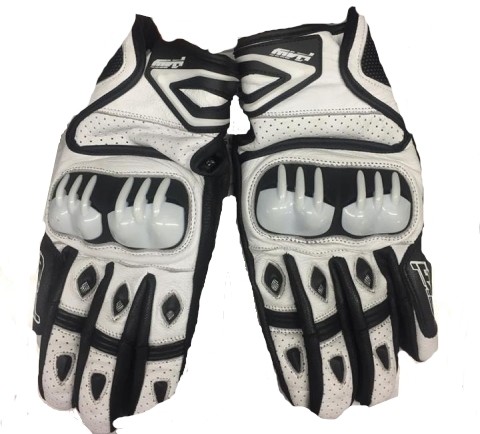 MVD Supermoto Handschuh weiß