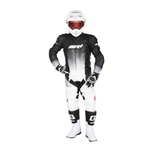 MVD SS2 Excelerator Supermoto Suit Black White