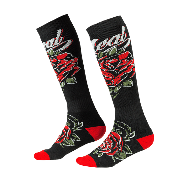 O'Neal PRO MX Sock ROSES black/red