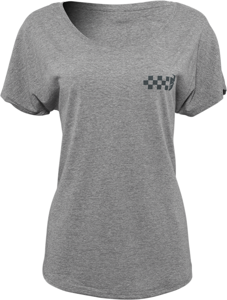 Thor Damen Checkers T-Shirt Grau