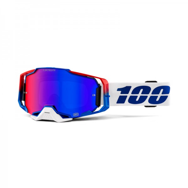 100% Goggle Armega Genesis Mirror Blue Red