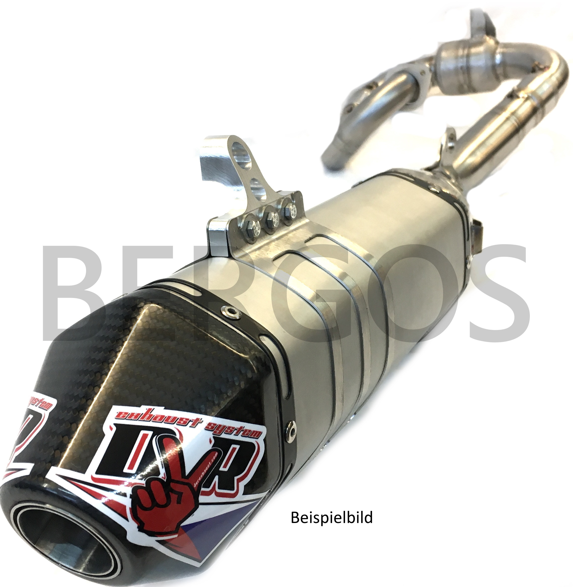 Suzuki DVR Exhaust Auspuffanlage MX Bergos Racing