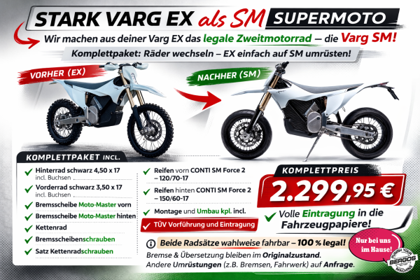 Supermoto-Kit für STARK EX incl. TÜV