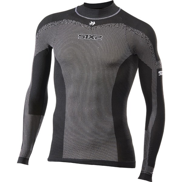 SIX2 Langarm Funktionsshirt TS3-L Black Carbon