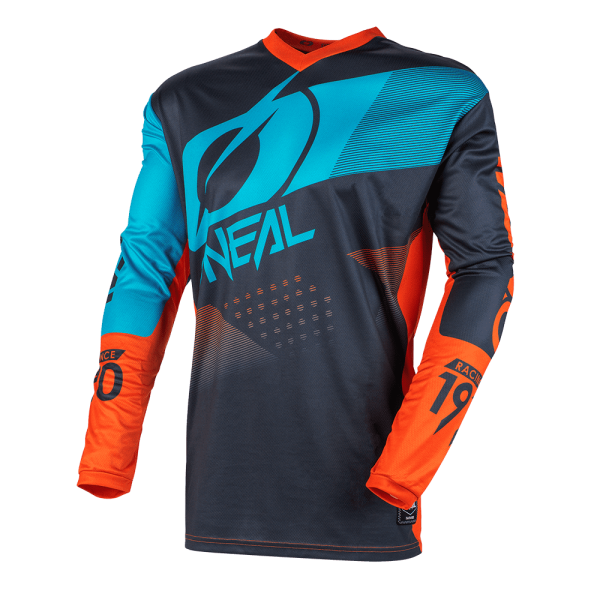 O`Neal ELEMENT Jersey FACTOR Gray/Orange/Blue